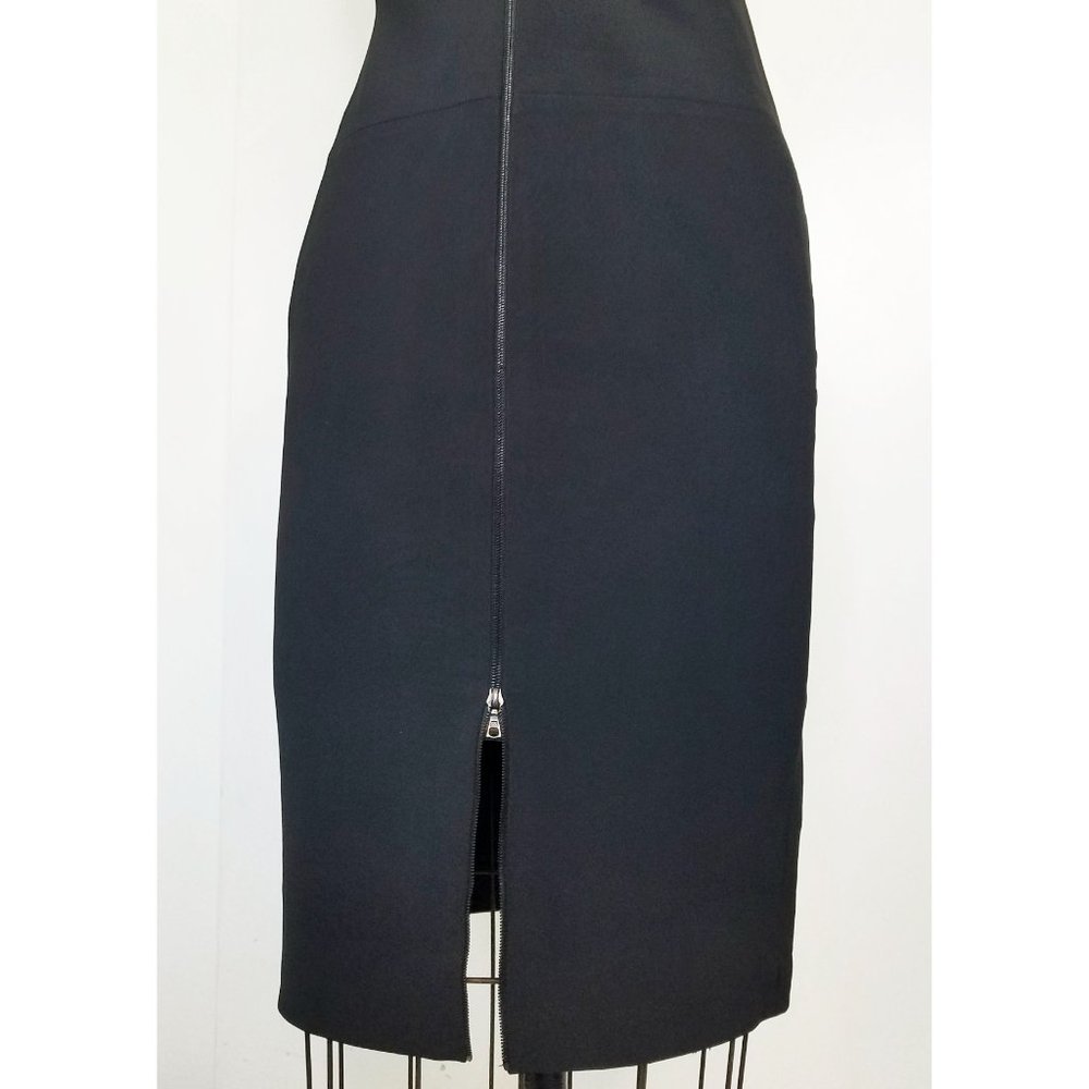 Narciso Rodriguez Womens Stretch Black Dress Designer Sheath Bodycon Dress 40 - Picture 9 of 9